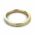 TOUPOP 10k/14k/18k Solid Gold Moissanite Personalized Engagement Ring-0-2