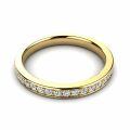 TOUPOP 10k/14k/18k Solid Gold Moissanite Personalized Engagement Ring-0-2