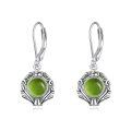 wholesale 925 Sterling Silver Earrings Wholesale With Blue Gemstone Drop-0-30
