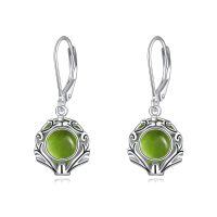 wholesale 925 Sterling Silver Earrings Wholesale With Blue Gemstone Drop-Peridot