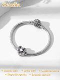 wholesale 925 Sterling Silver Stone Angel Wing Charm Bracelet Jewelry Gift for Women-0-3