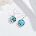 wholesale 925 Sterling Silver Abalone Shell Starfish & Wave Drop Earrings for Women - Beach  Set-0-1