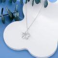 wholesale 925 Sterling Silver Plumeria Pendant Necklace for Women s-0-3