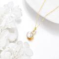 wholesale 14k Gold And Pearl Drop Necklace Wholesale Set With Lab Diamond Accents-0-3