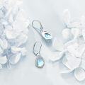wholesale 925 Sterling Silver White Gold Plated Moonstone Boho Earrings 12mm-0-1