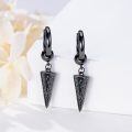 wholesale 925 Sterling Silver Triangle Charm Earrings-0-1