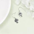 TOUPOP Sterling Silver Mushroom Dangle Drop Earrings-0-2