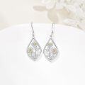 wholesale 925 Sterling Silver Daisy Flower Drop Earrings for Women s-0-2