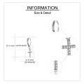 wholesale 925 Sterling Silver Cross Earrings-0-3