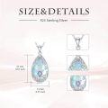 wholesale Teardrop Filigree Moonstone Necklace 925 Strerling Silver Hamsa/tree Of Life/evil Eye Necklace Protection Pendant Protection Moonstone Jewelry Christmas Gifts For Women -0-1