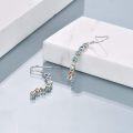 wholesale 925 Sterling Silver Rainbow Crystal Drop Earrings for Women - Yoga & Meditation Accessories-0-3