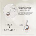 wholesale 925 Sterling Silver Rainbow Moon & Cloud Drop Earrings for Women Girls -0-4