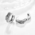 wholesale 925 Sterling Silver Metal Celtic Knot Huggie Hoop Earrings for Men-0-1