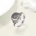 TOUPOP Sterling Silver Mushroom Urn Ring For Ashes Memory Jewelry-0-1