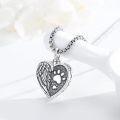 wholesale 925 Sterling Silver Heart Paw Print Angel Wings Cremation Urn Necklace for Pets Dogs Cats Memorials Jewelry Keepsakes-0-2