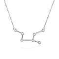 wholesale 925 Sterling Silver Zodiac Constellation Zircon Necklace-0-0