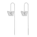 TOUPOP Sterling Silver Stone Threader Dangle Drop Earrings-0-0