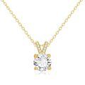 wholesale 14k Gold Pendant Necklace Wholesale With Round Brilliant Cut Lab Diamond-0-0