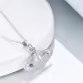 TOUPOP Sterling Silver Opal Moonstone Saturn Necklace-0-2