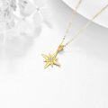 wholesale 14K Gold Moissanite Star Necklace - Sparkling North Star Pendant, 16-18 Chain, Gift for Women-0-3