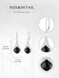 wholesale Sterling Silver Celtic Teardrop Drop Earrings Jewelry Gifts for Women-0-19