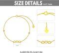 wholesale 14K Gold Chain with Three Hearts Charm Bracelet for Women - Mother's Day Gift (6-5/8)-0-2