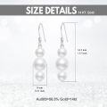 wholesale 14K Gold Triple Pearl Drop Earrings for Women Gift Ideas-0-2