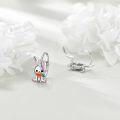 wholesale 925 Sterling Silver Rabbit Carrot Stud Earrings for Girls and Women-0-4