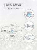 wholesale 925 Sterling Silver Claddagh Heart Moonstone Charm Bracelet With Adjustable Chain-0-4
