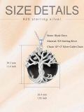 wholesale 925 Sterling Silver Tree Of Life Pendant Necklace Wholesale With Green Gemstone-0-53