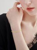 TOUPOP 14K Gold Evil Eye Link Bracelet For Women Protection Jewelry Gift-0-3