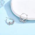 wholesale 925 Sterling Silver Shiny Octopus Earrings, Hypoallergenic, Nickel-Free, Perfect Gift for Halloween Birthday Christmas-0-4