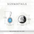 wholesale 925 Sterling Silver Turquoise Drop Earrings Wholesale Braided Design-0-4