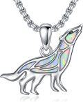 wholesale 925 Sterling Silver White Fire Opal Heart Dove Pendant Necklace for Women Girls Gift-0-18