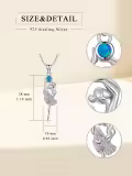 TOUPOP Sterling Silver Ballerina Pendant Necklace Ballet Jewelry Gift-0-4