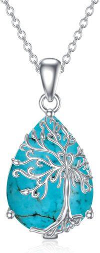 wholesale  Sterling Silver Tree of Life Necklace Pendant Jewelry Gift for Women -Tree of Life-13