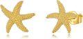 wholesale 14K Gold Starfish Stud Earrings for Women - Ocean Inspired Jewelry-0-0