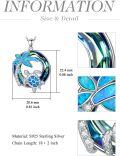 wholesale Sterling Silver Crystal Turtle Necklace for Women-0-14