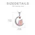 TOUPOP Sterling Silver Crystal Sisters Necklace Gift For Women Friendship-0-5