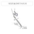 wholesale 925 Sterling Silver Cross Pendant With Blue Opal And Philippians Inscription-0-34