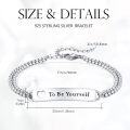 wholesale 925 Sterling Silver To Be Yourself Inspirational Quote ID Bar Chain Link Bracelet-0-3