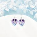 TOUPOP Sterling Silver Crystal Owl Earrings Birthday Christmas Jewelry For Women-0-2