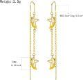 wholesale Gold 925 Sterling Silver Banana Drop Earrings - Tropical Fruits  for Women-0-4