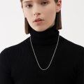 wholesale 925 Sterling Silver Oxidized Byzantine Link Chain Necklace For Men Women-0-2