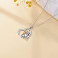 wholesale TOUPOP Mothers Day Gifts For Mom Sterling Silver Always My Mother Forever My Friend Heart Pendant Necklace Mother Christmas Jewelry Gifts For Women Mom Mother (a-mom And Child) -0-4