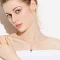 wholesale 925 Sterling Silver Music Note Heart Pendant Necklace-0-2