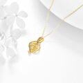 wholesale 14K Gold Infinity Love Daughter Forever Heart Pendant Necklace for Sisters-0-3