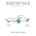 wholesale 925 Sterling Silver Moon Sun Bracelet Wholesale With Turquoise Charm-0-3