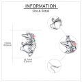 wholesale 925 Sterling Silver Hedgehog Pendant Necklace with Chain - Gifts for Women-0-4