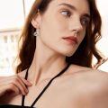 wholesale 925 Sterling Silver Celtic Knot Triquetra Drop Earrings Platinum Plated Lever Back-0-1